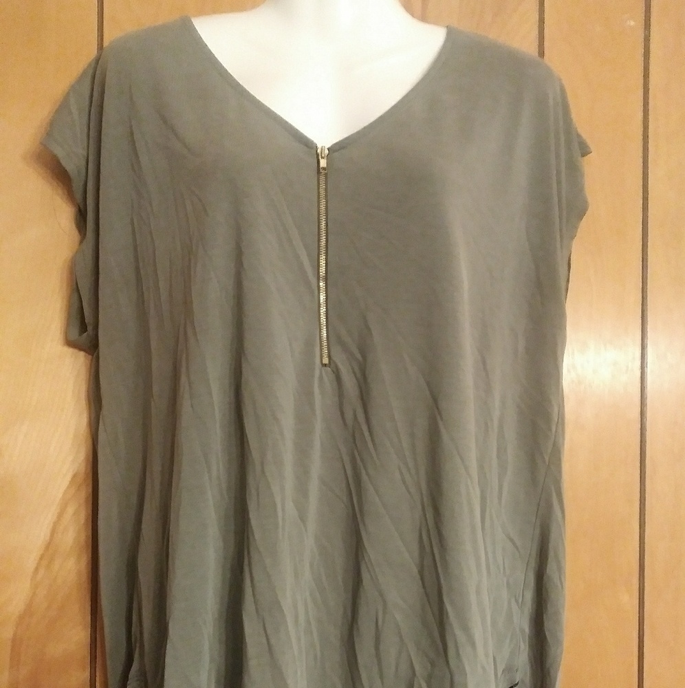 Green Envelope Blouse